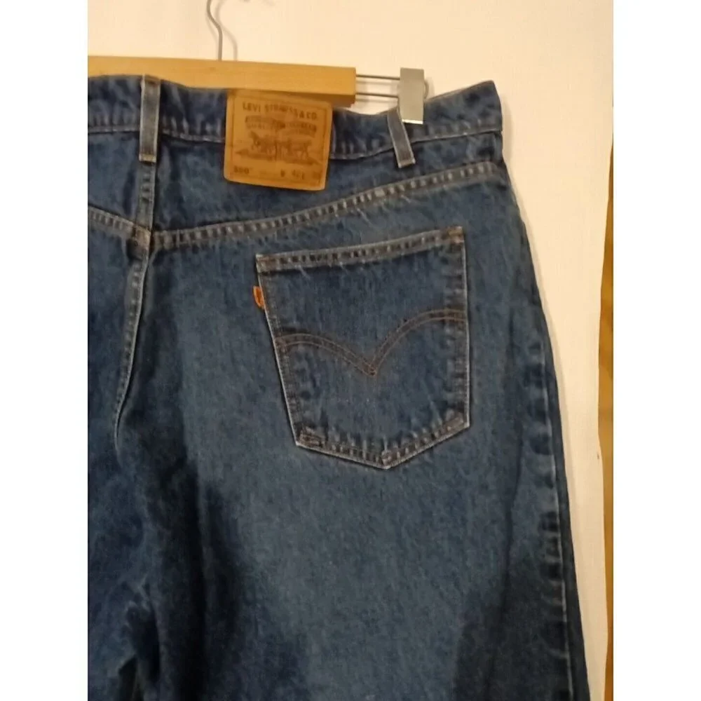 Levis 550 Orange Tab Jeans Size 42 Relaxed Fit 41 X 24 Hemmed
